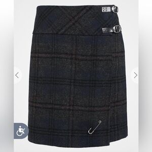 NWT Celtic & Co Navy Charcoal Tartan Kilt